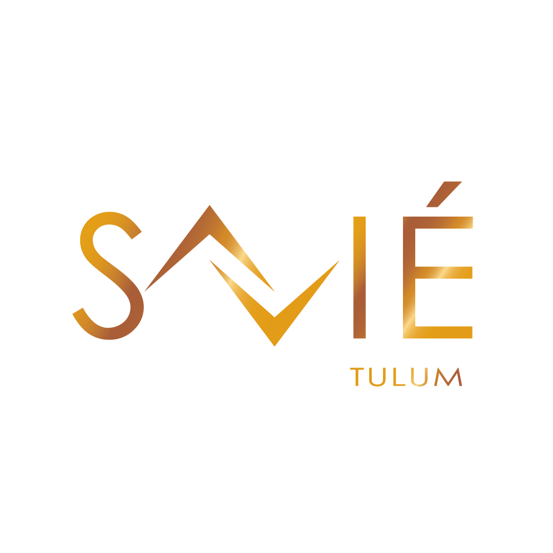 logo savie tulum dorado